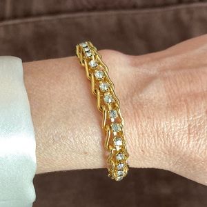 3/$20 - Gold Tone Rhinestone Bracelet